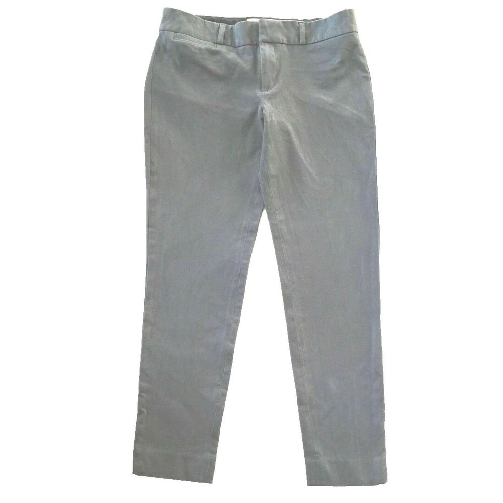 Banana Republic Sloan Pant 0 Gray Skinny Slim Leg Ankle‎ Stretch Pocket Work XS
